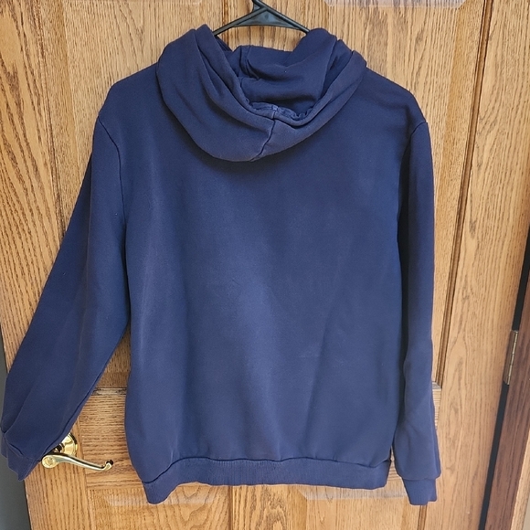 Puma Navy Hoodie with Bold White Logo - Picture 5 of 5